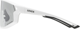 uvex Skyryse V lunettes de vélo Blanc Mat / Lightmirror Silver