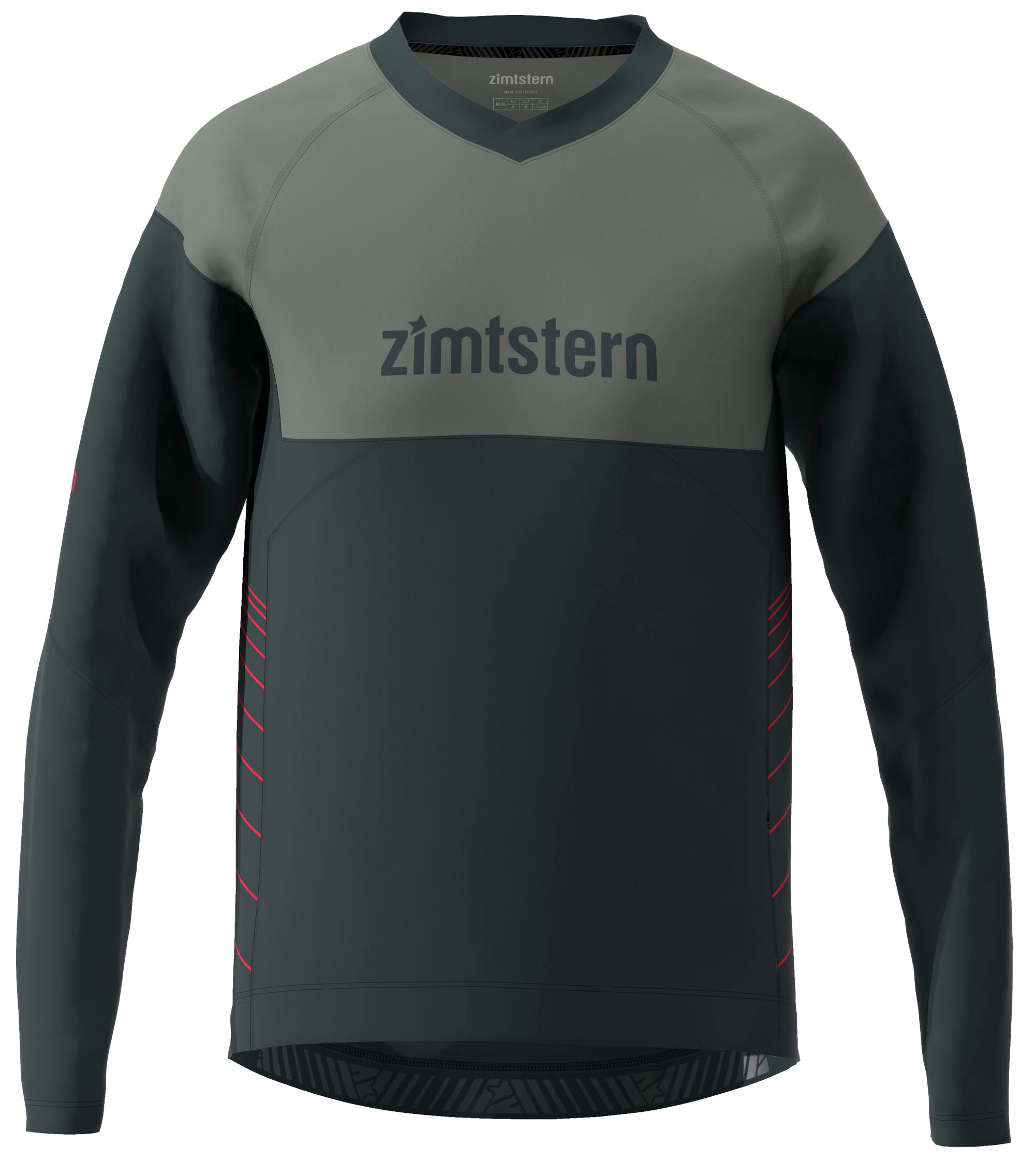 Zimtstern Bulletz Shirt LS Homme Pirate Black/Jester Red