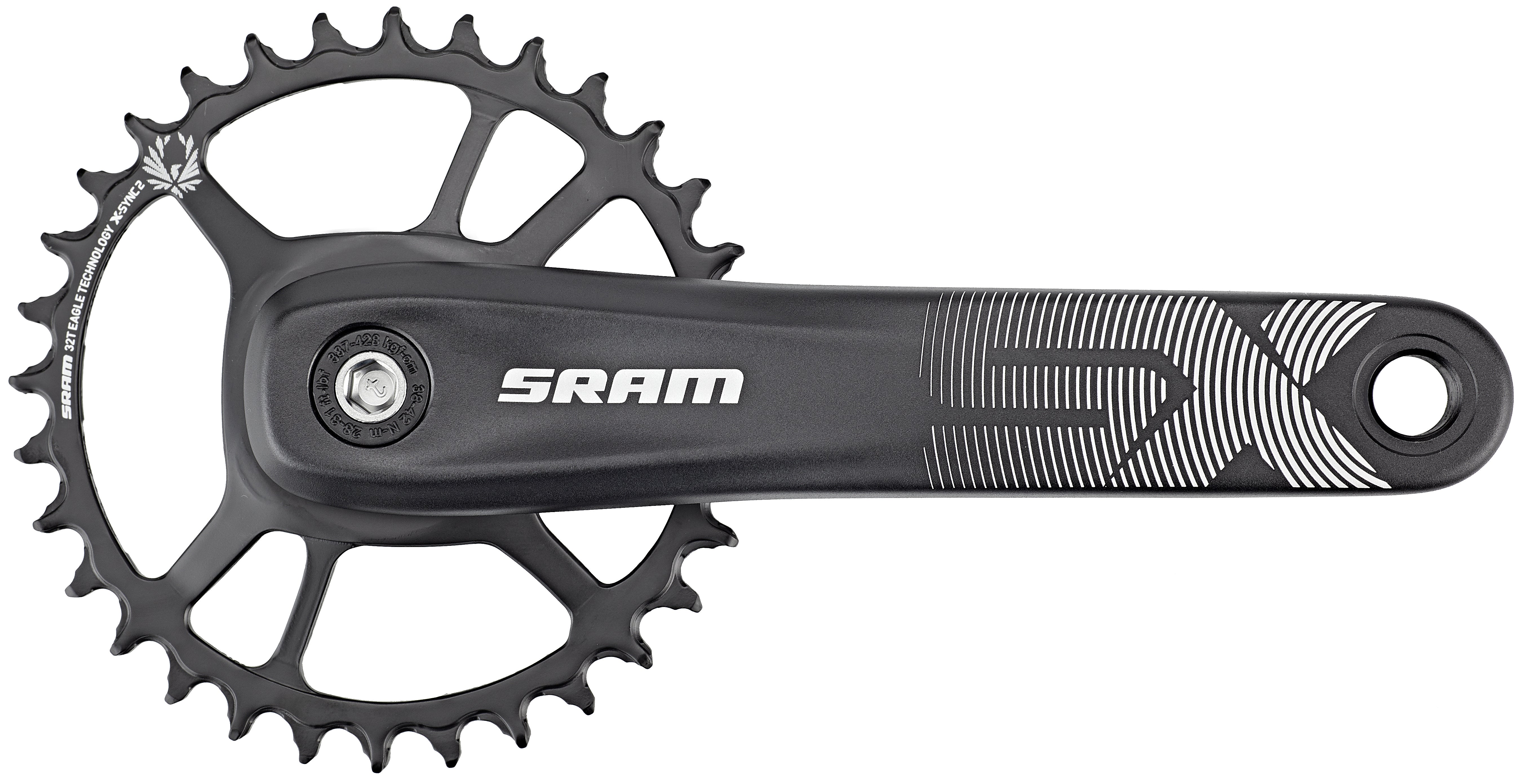 SRAM SX Eagle Power Spline pédalier 32 dents 12 vitesses noir