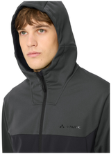 Veste softshell à capuche Qimsa II graphite pour homme VAUDE