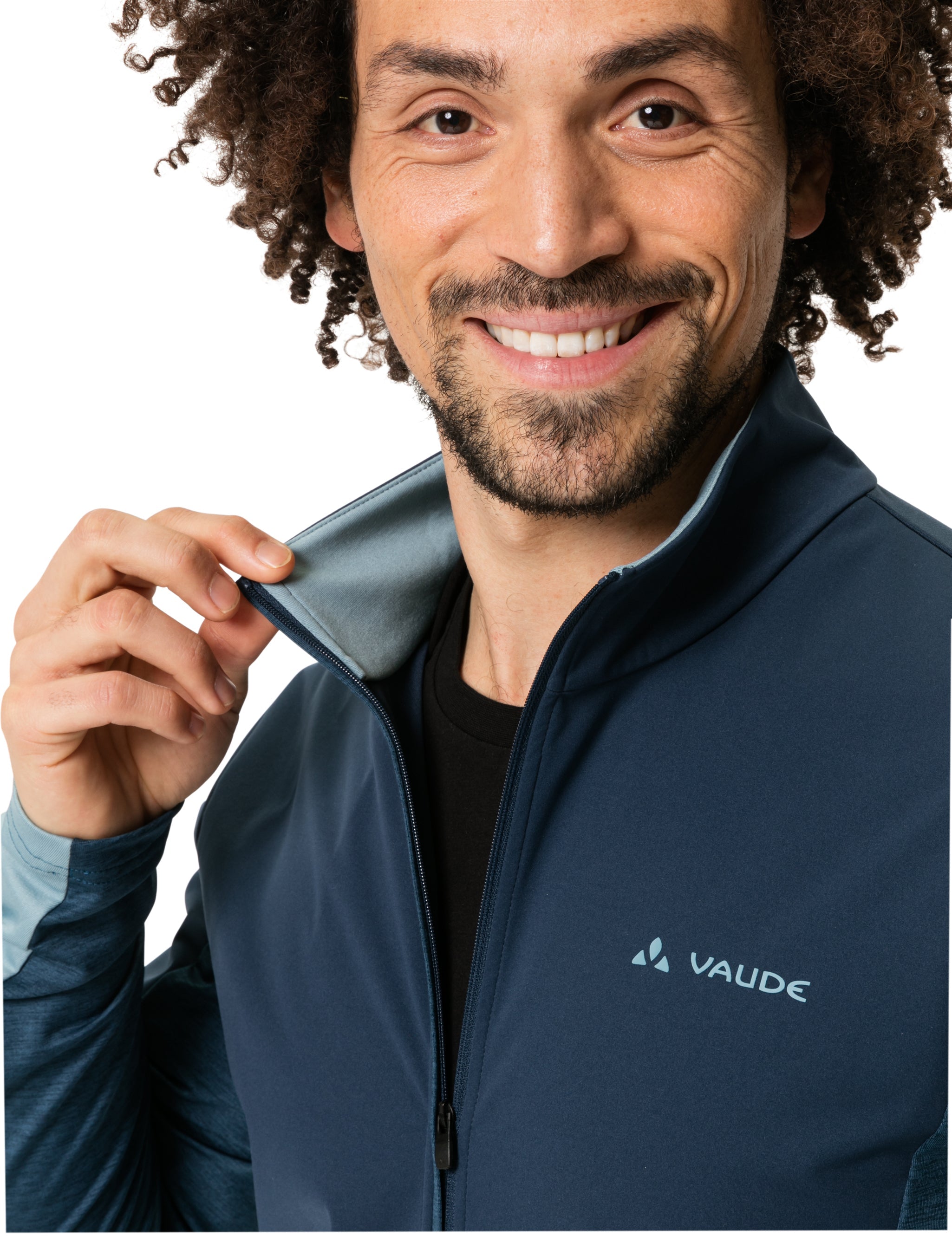 VAUDE All Year Moab T-shirt à fermeture éclair intégrale pour homme bleu