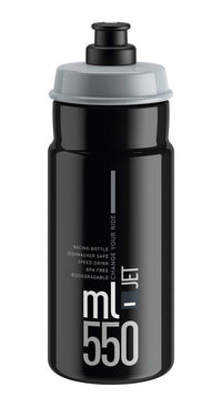 Elite Jet Bouteille d'eau 550ml noir/gris logo – aktuelle Variante
