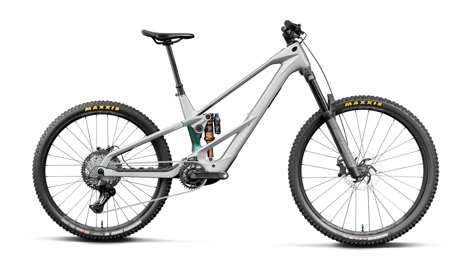 Orbea WILD LT M20 MULLET Smooth Silver (Mat) - Escape Green C. View (Brillant)