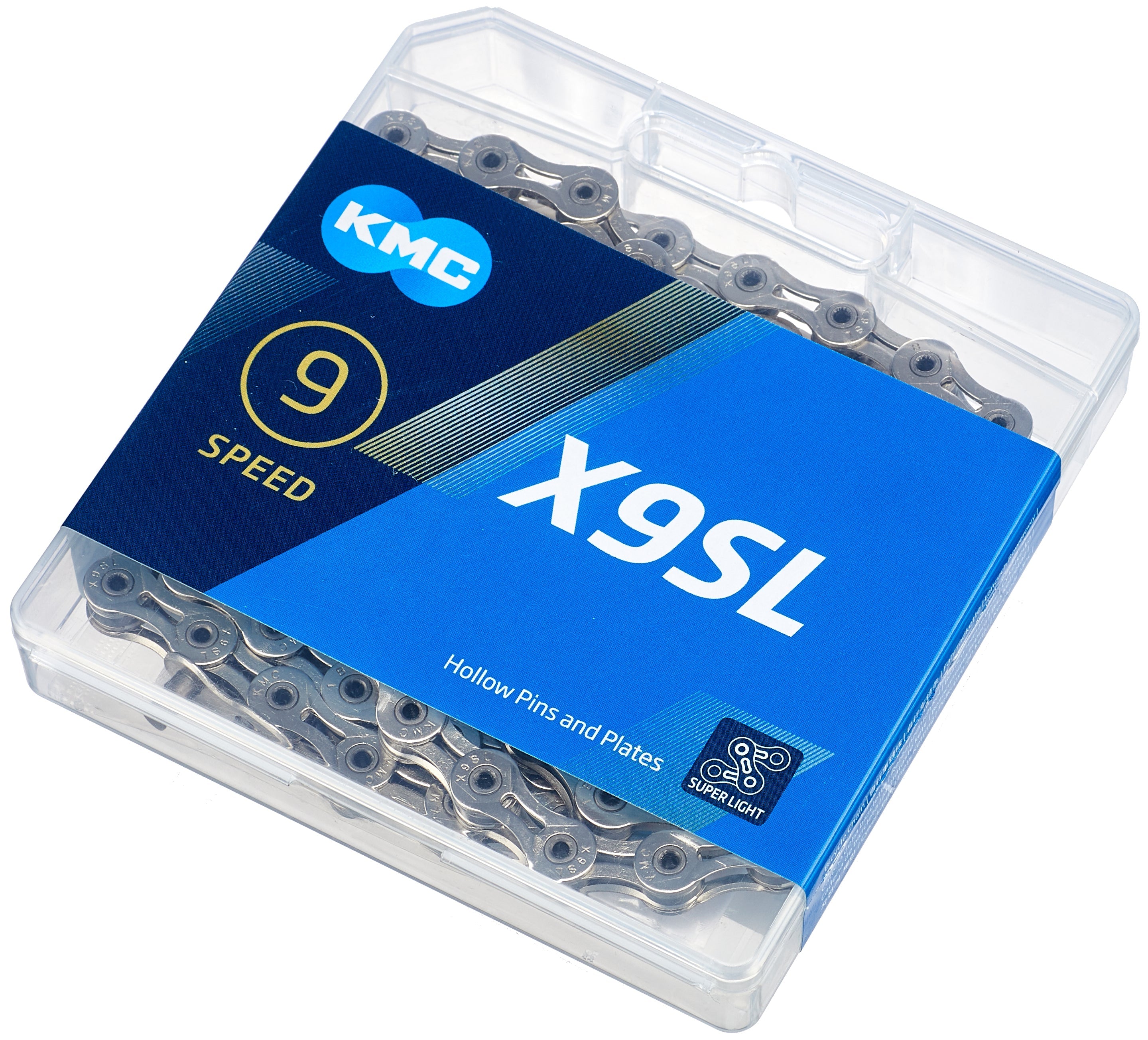 Chaîne KMC X9SL 9 vitesses argentée