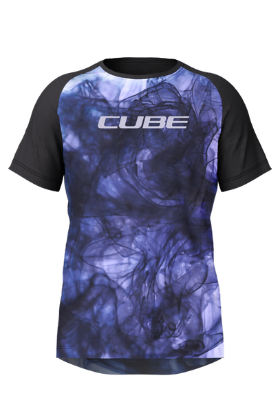 Cube maillot VTT ARTLINE manches courtes blue´n´black