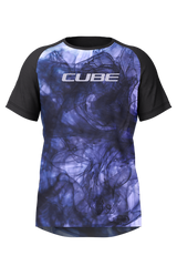 Cube maillot VTT ARTLINE manches courtes blue´n´black
