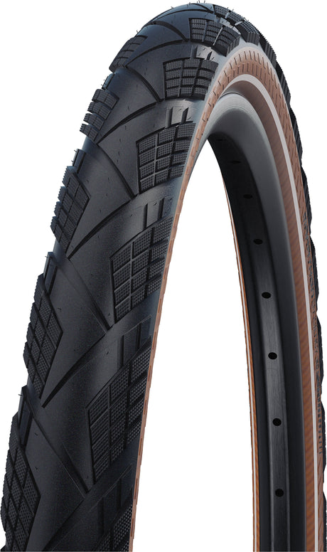 SCHWALBE Marathon Efficiency Evo pneu pliant 28x2.15" Addix Race V-Guard E-50 TLE Reflex noir/transparent