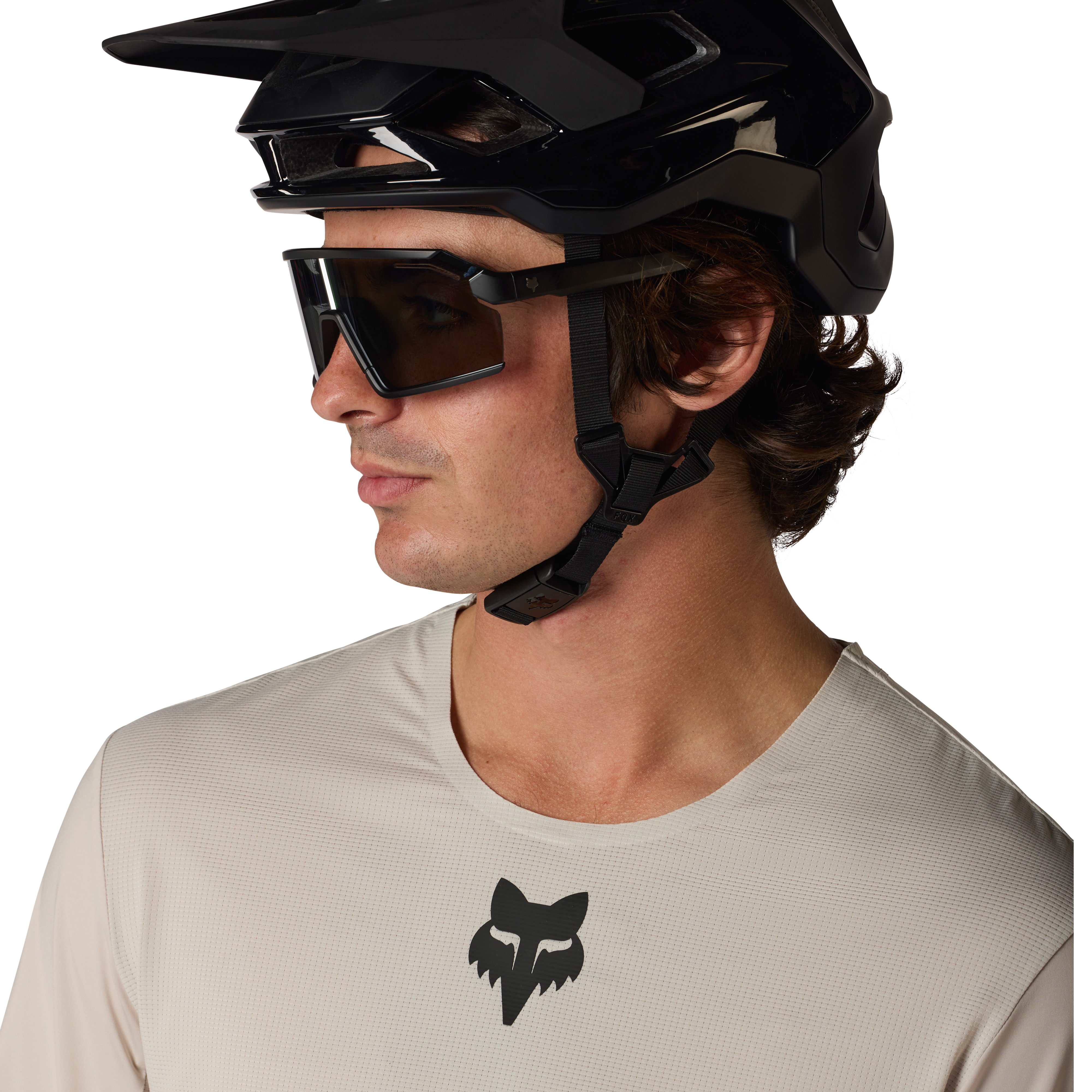 Fox Flexair LS Maillot Craie