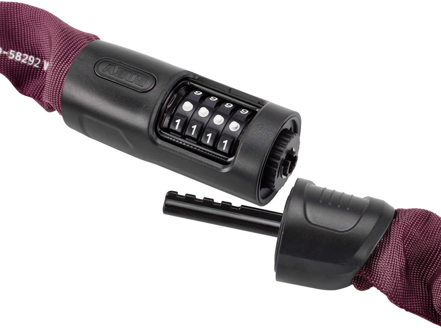 ABUS 8808C/85  antivol chaîne rouille rouge