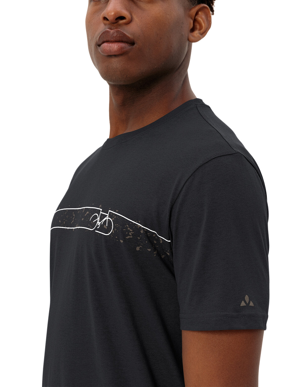 T-shirt cycliste homme VAUDE V noir/noir