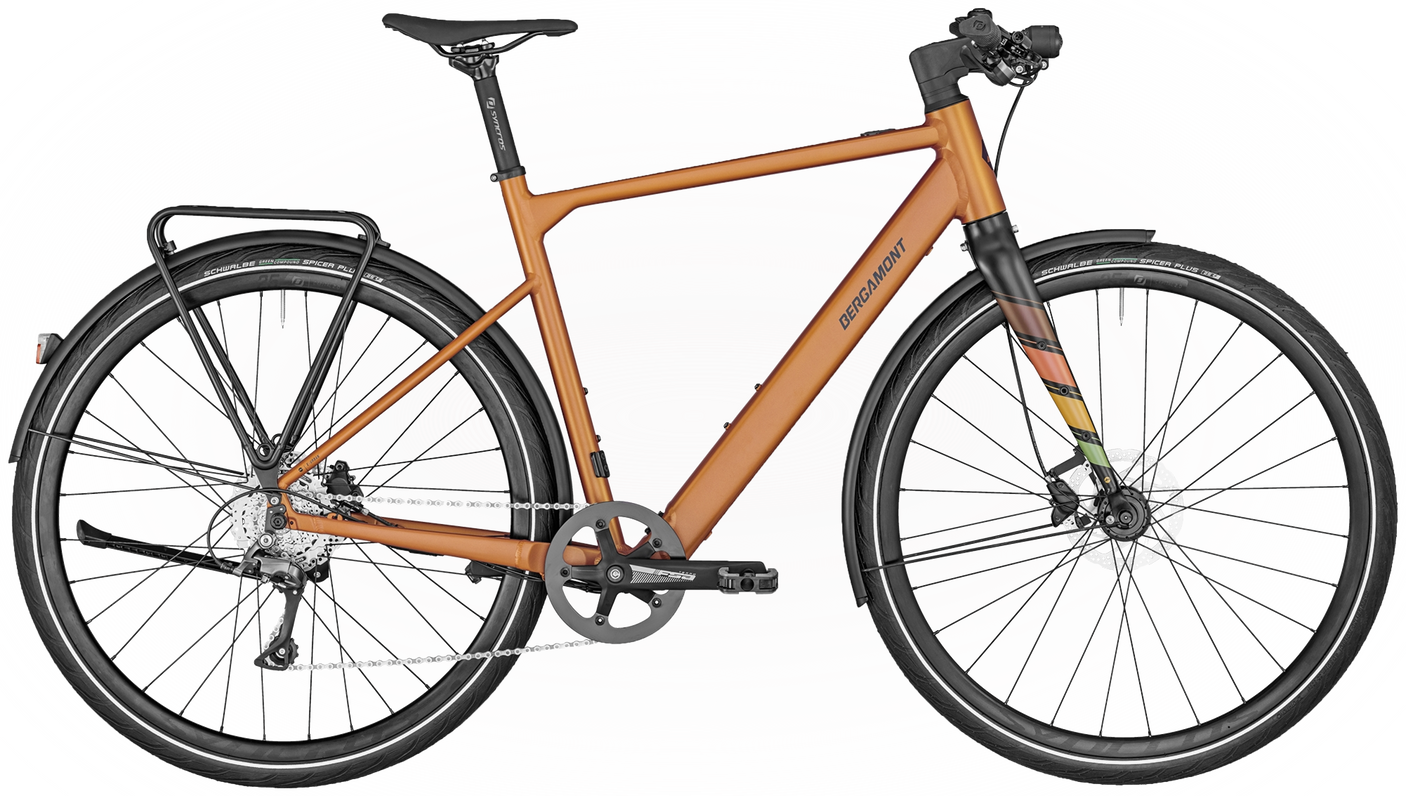 Bergamont E-Sweep Sport Diamant 250 Unisexe mat orange rouille