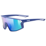 uvex Skyryse Jr. Lunettes de vélo Bleu mat / Miroir vert