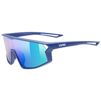 uvex Skyryse Jr. Lunettes de vélo Bleu mat / Miroir vert