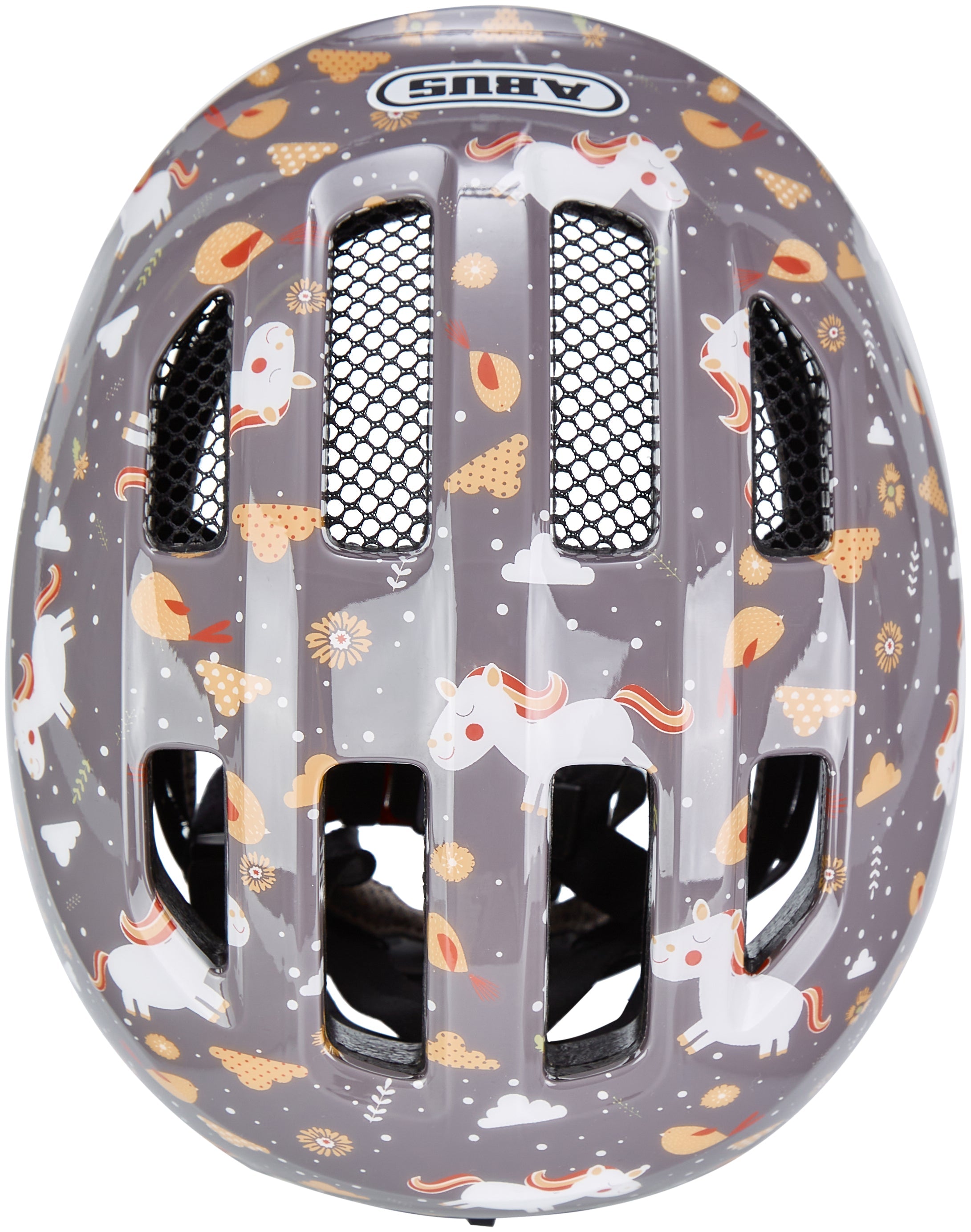 Casque ABUS Smiley 3.0 Kids gris cheval