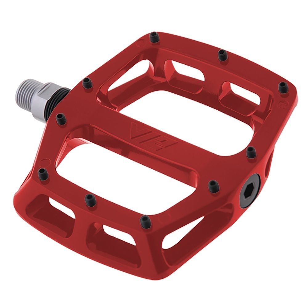 DMR V12 plateforme pédales rouge