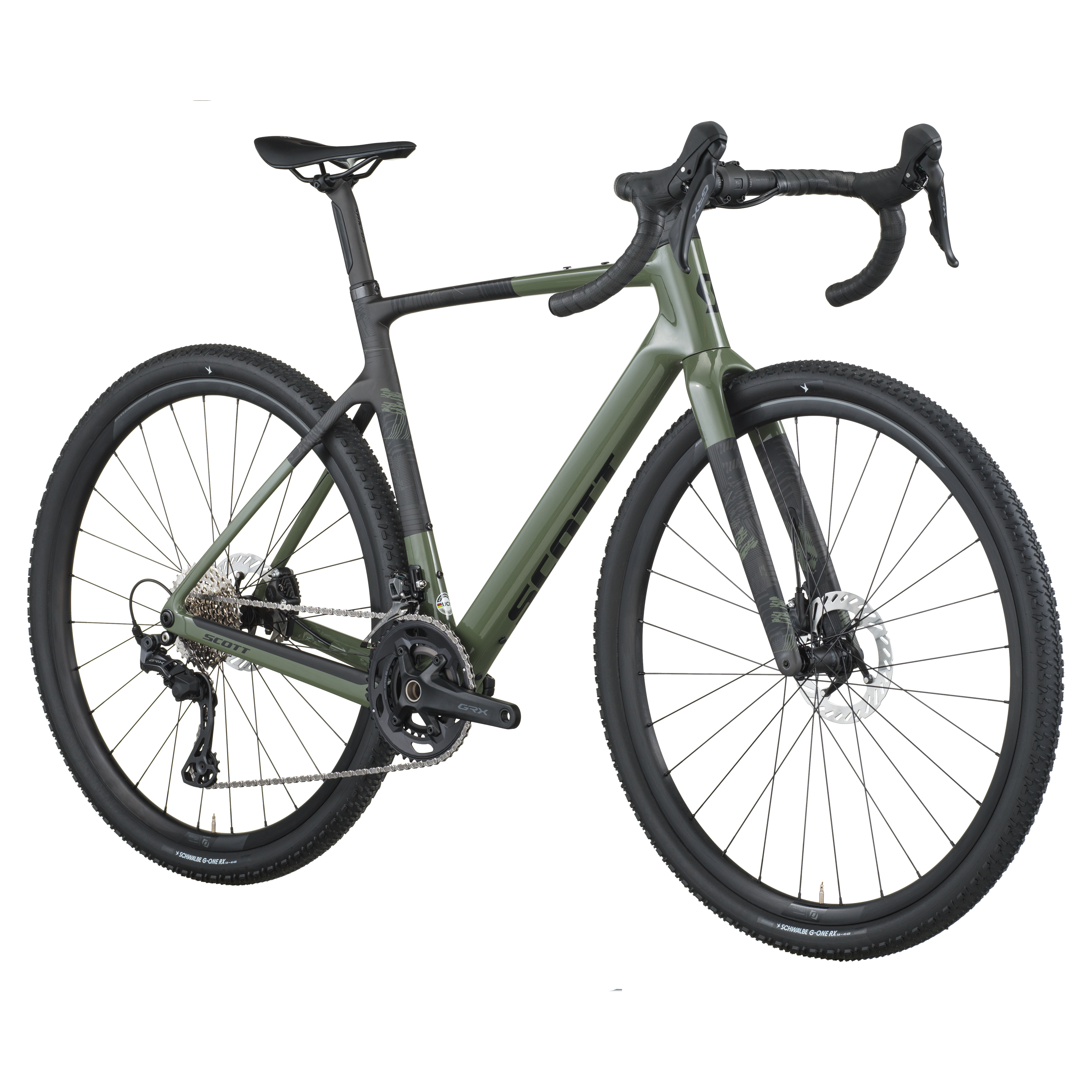 Scott Addict Gravel 40 vert wengé