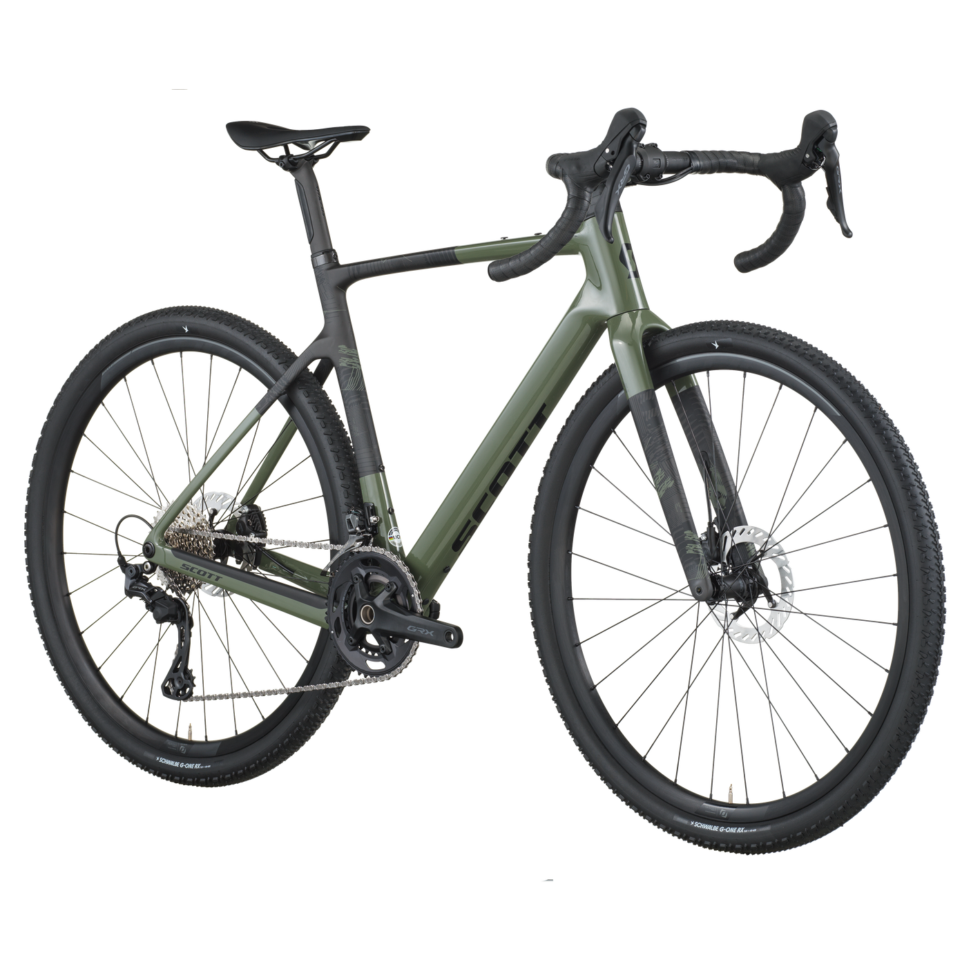 Scott Addict Gravel 40 vert wengé