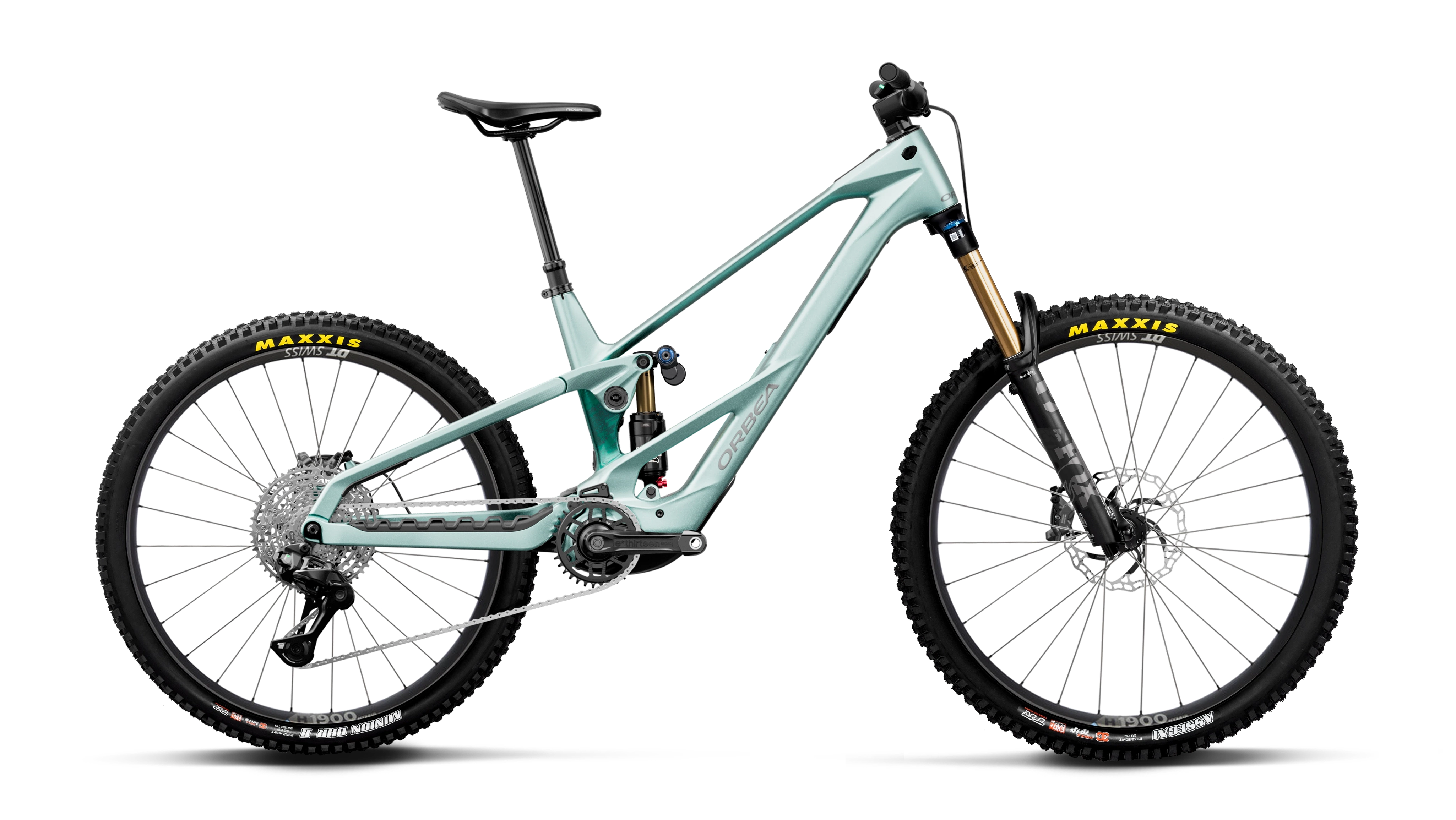 Orbea WILD LT M10 MULLET Smooth Silver (Mat) - Escape Green C. View (Brillant)