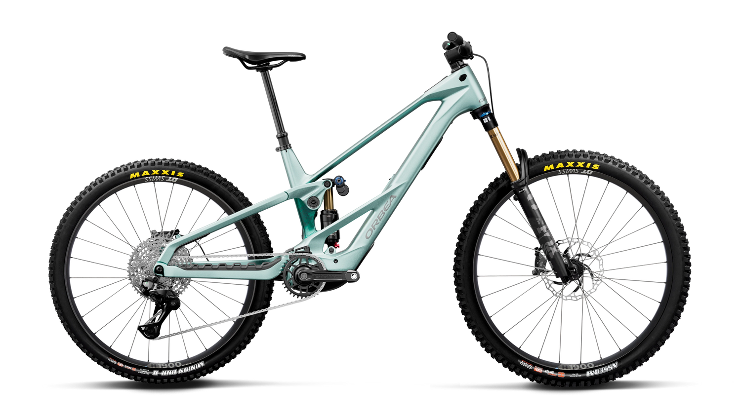 Orbea WILD LT M10 MULLET Smooth Silver (Mat) - Escape Green C. View (Brillant)