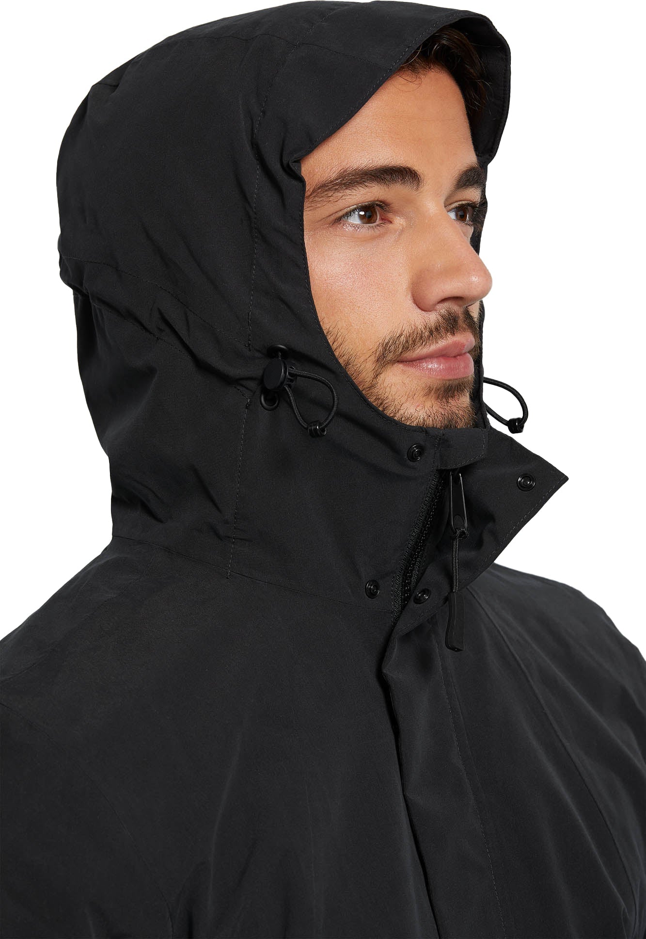 Basil Mosse Parka de pluie homme noir