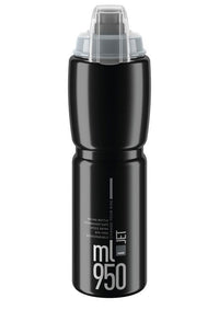 Gourde Elite Jet Plus 950ml noir/gris logo – aktuelle Variante