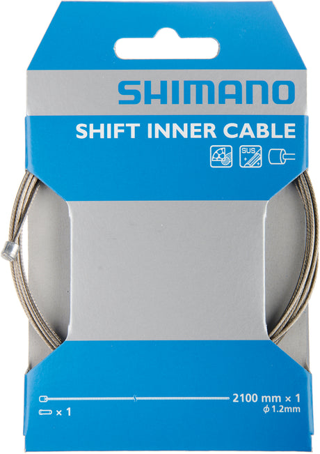 Câble de changement de vitesse Shimano VTT/route acier inoxydable argent
