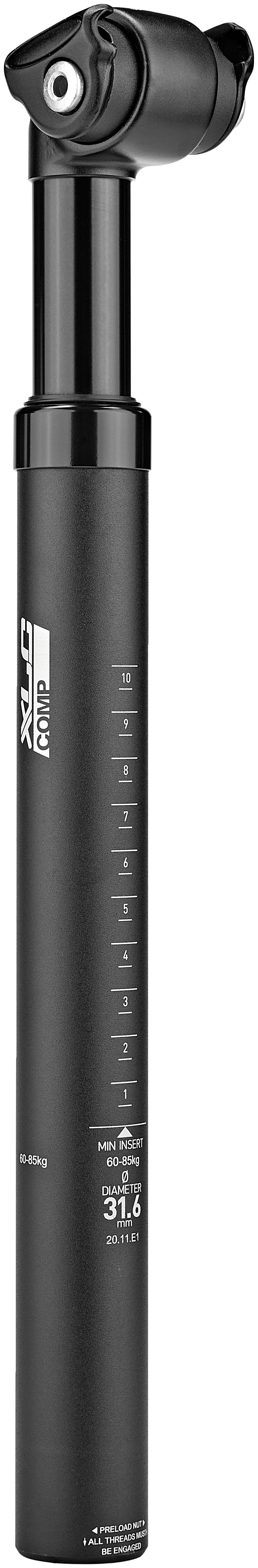 XLC Comp SP-S08 Tige de selle suspendue Ø31,6mm pour cyclistes de 60-85kg noir