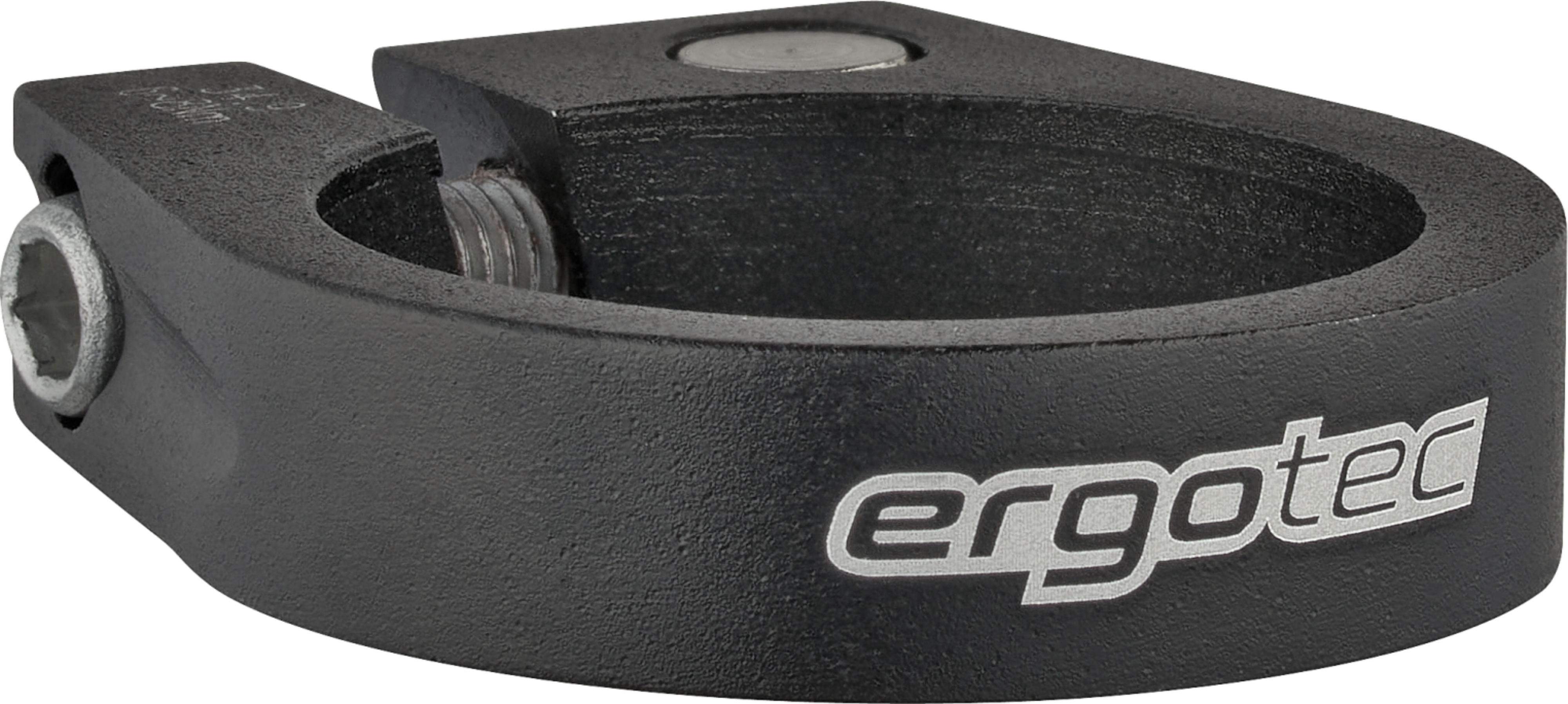collier de tige de selle ergotec 28,6 mm noir