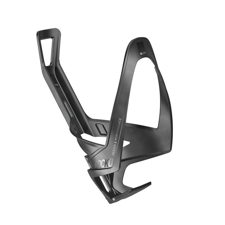 Porte-bidon Elite Rocko Carbon noir mat/graphique noire