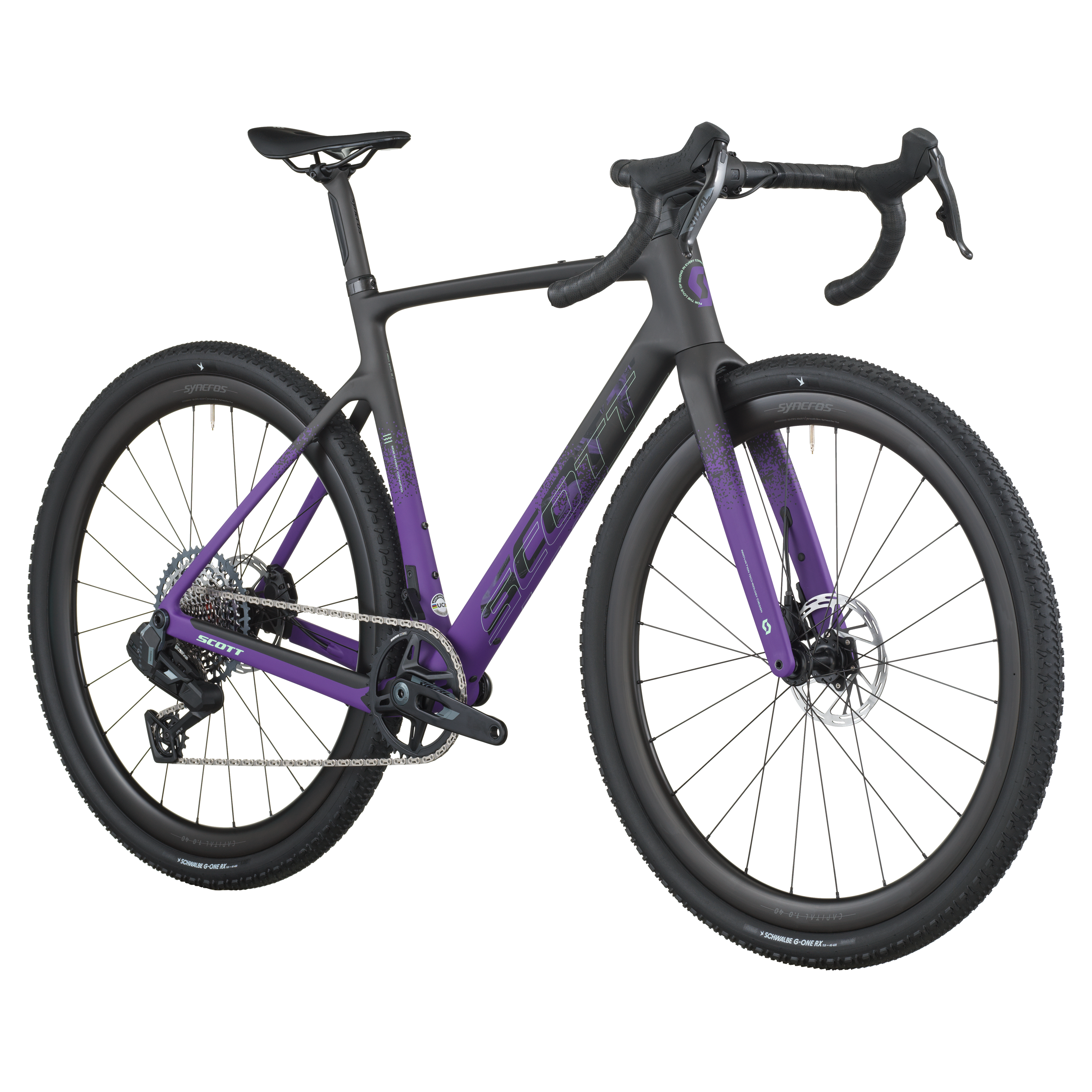 Scott Addict Gravel 20 carbone noir/indigo violet