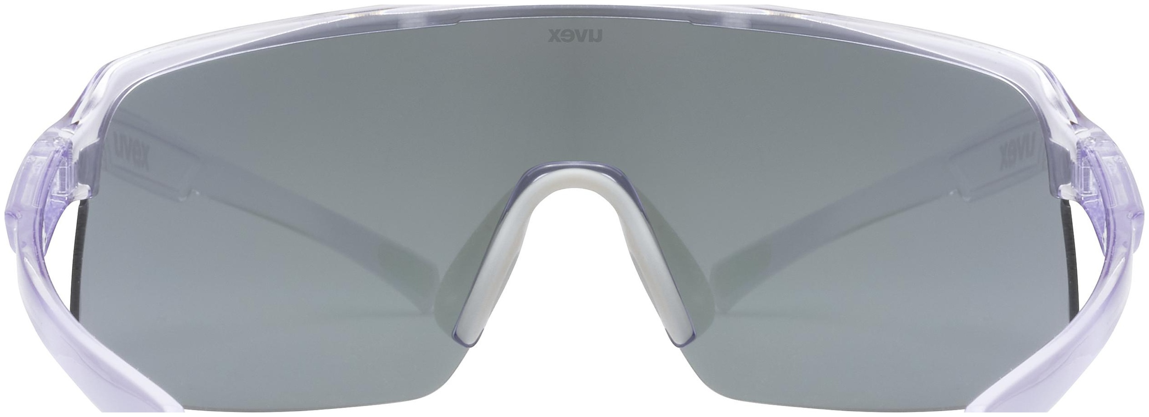 uvex Dyrt Lunettes de vélo Transparent / Miroir Rouge