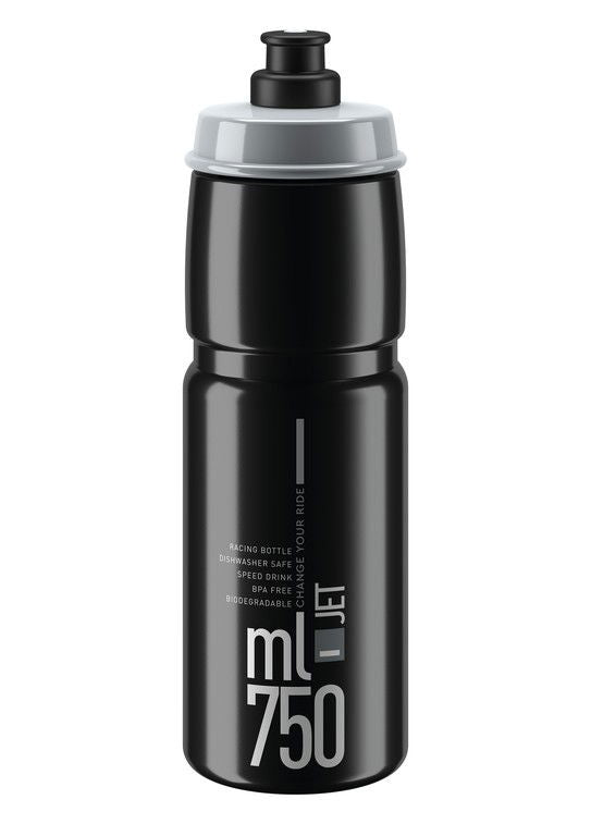 Elite Jet bouteille d'eau 750ml noir/gris logo