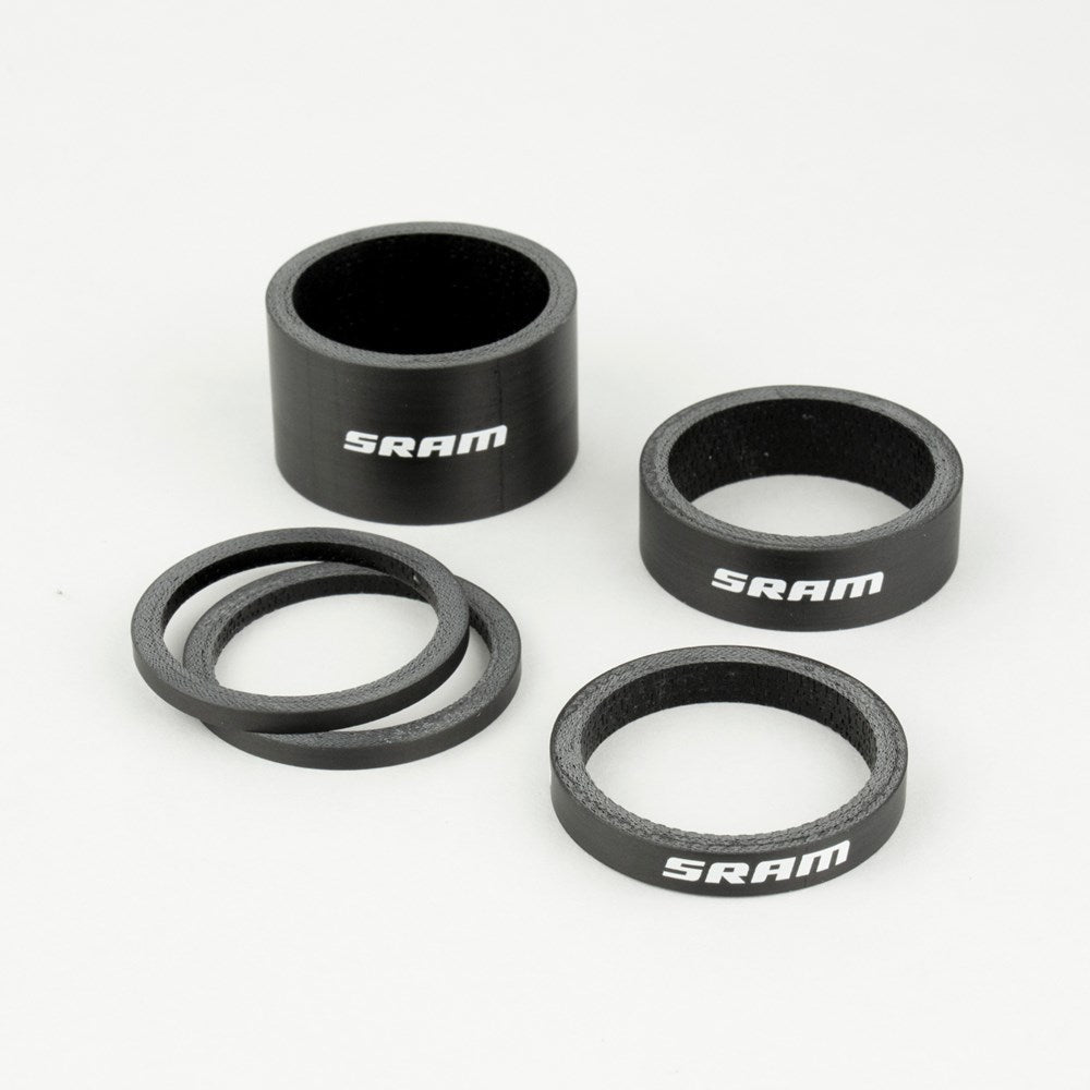 SRAM Jeu d'entretoises de jeu de direction UD carbone blanc
