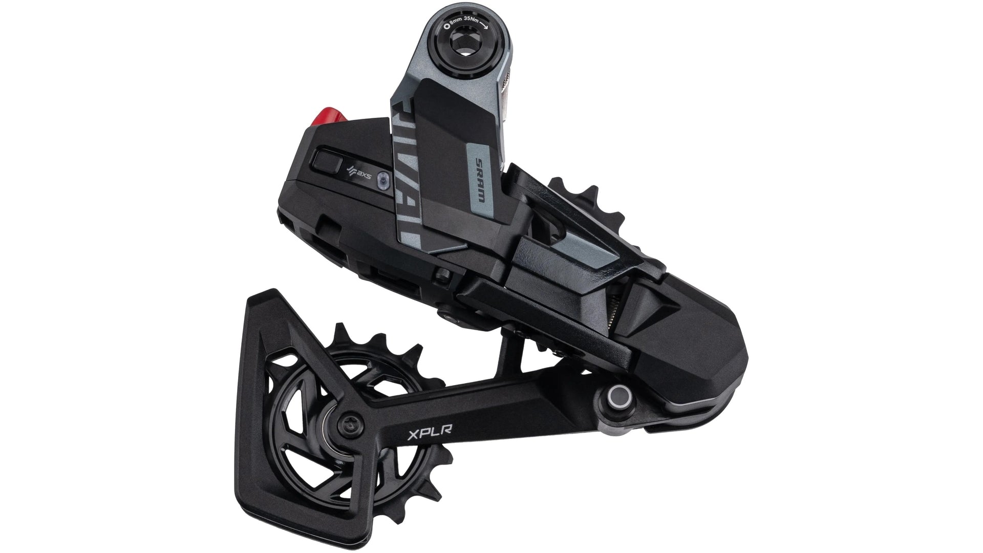 SRAM Rival AXS XPLR E1 Dérailleur à collier sans batterie 13 vitesses noir noir/gris