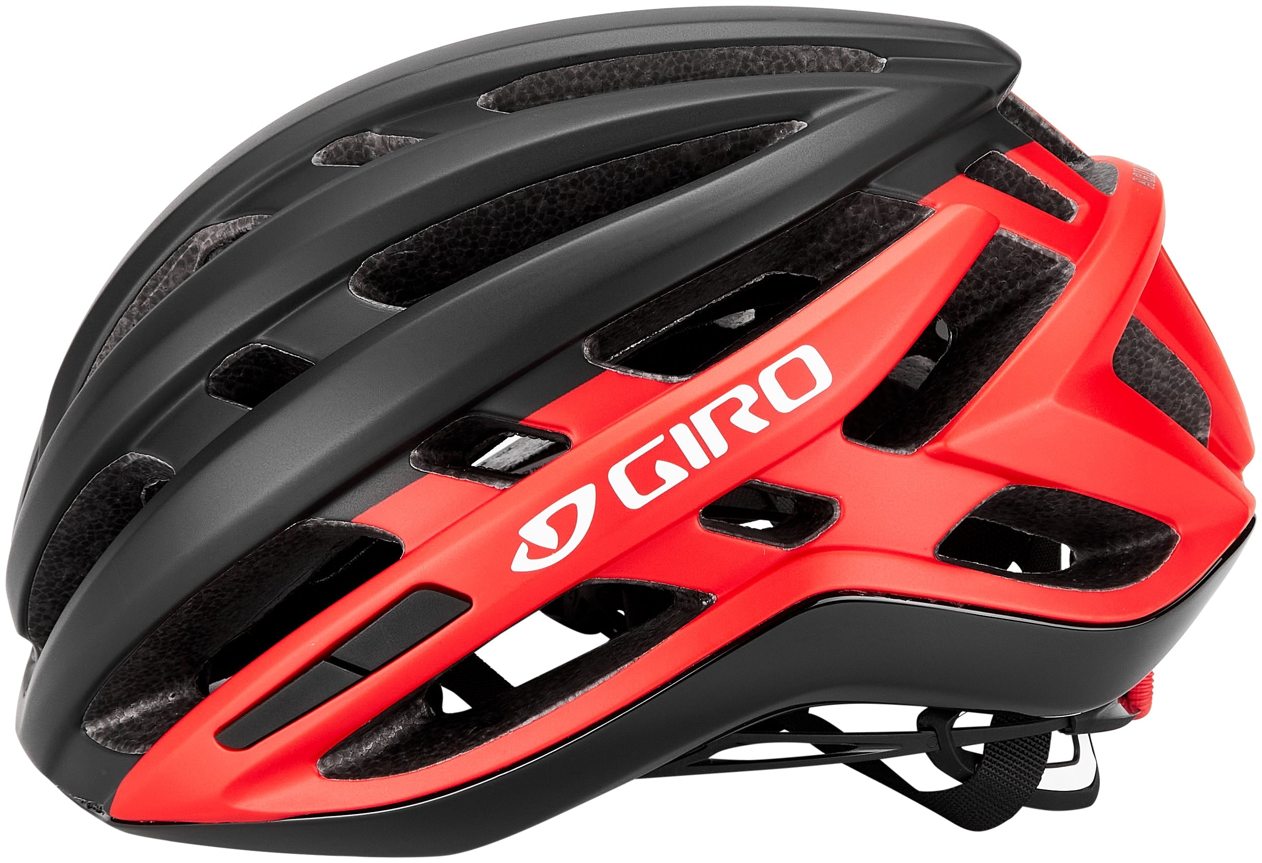 Casque Giro AGILIS noir mat/rouge vif