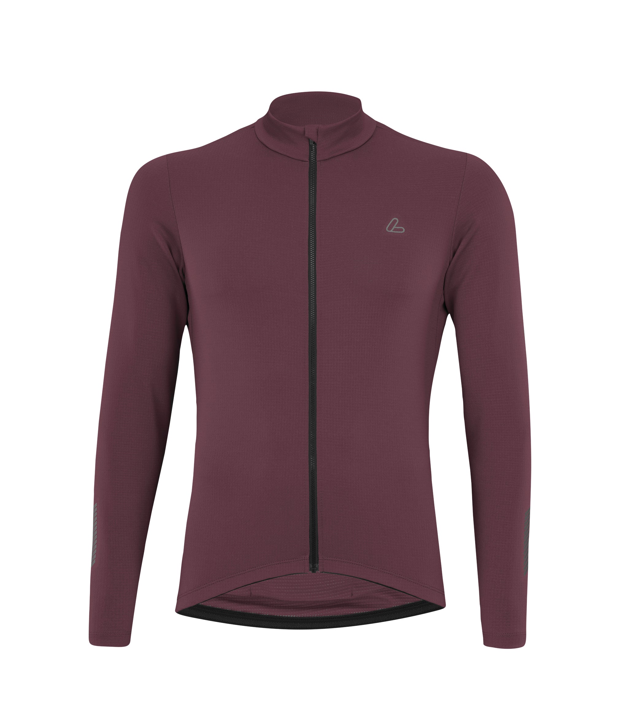 Löffler M Maillot vélo manches longues Skys Merino Mid Marron châtaigne