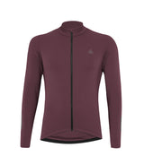 Löffler M Maillot vélo manches longues Skys Merino Mid Marron châtaigne