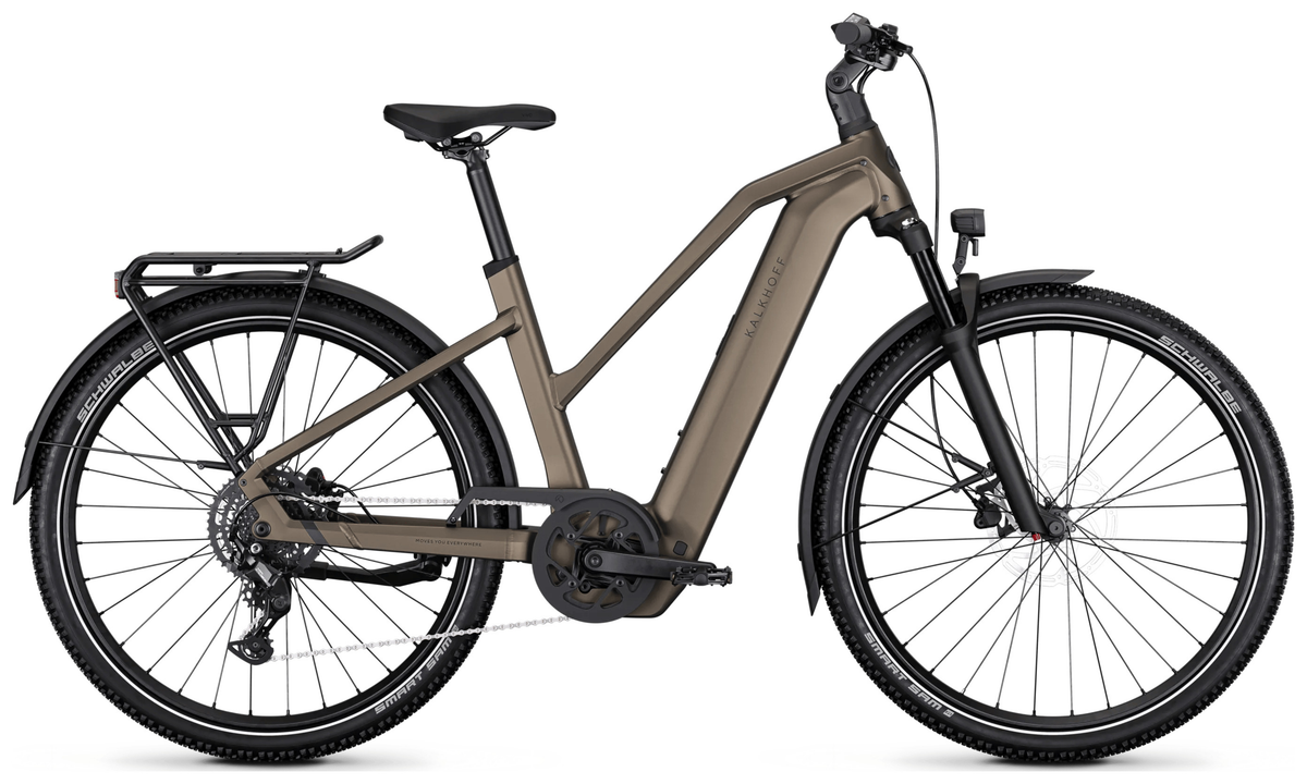 Kalkhoff ENTICE 5 SEASON Trapèze 800 Marron Caramel Foncé mat