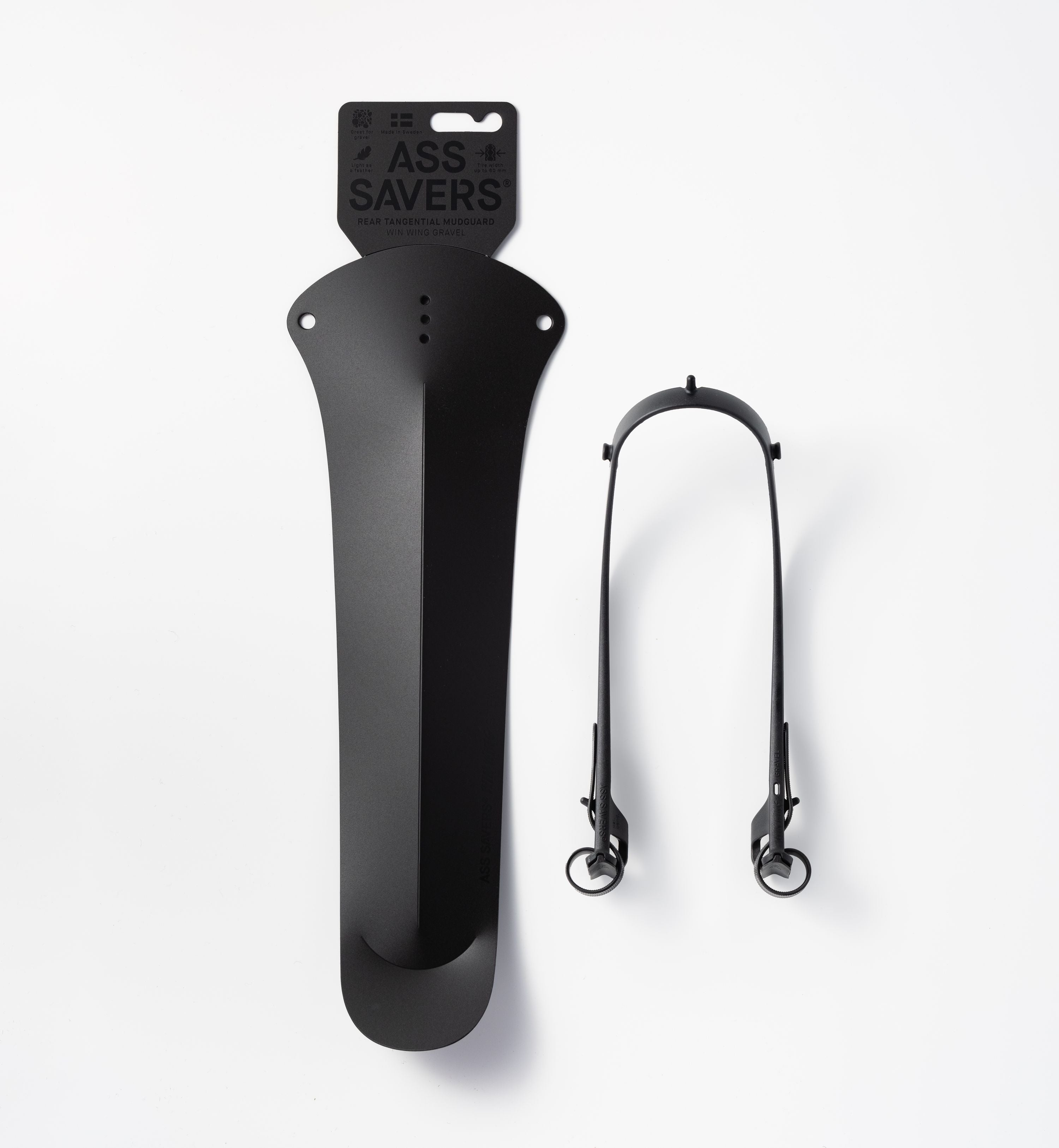 Ass Savers WGS-2 Win Wing Gravel garde-boue arrière stealth