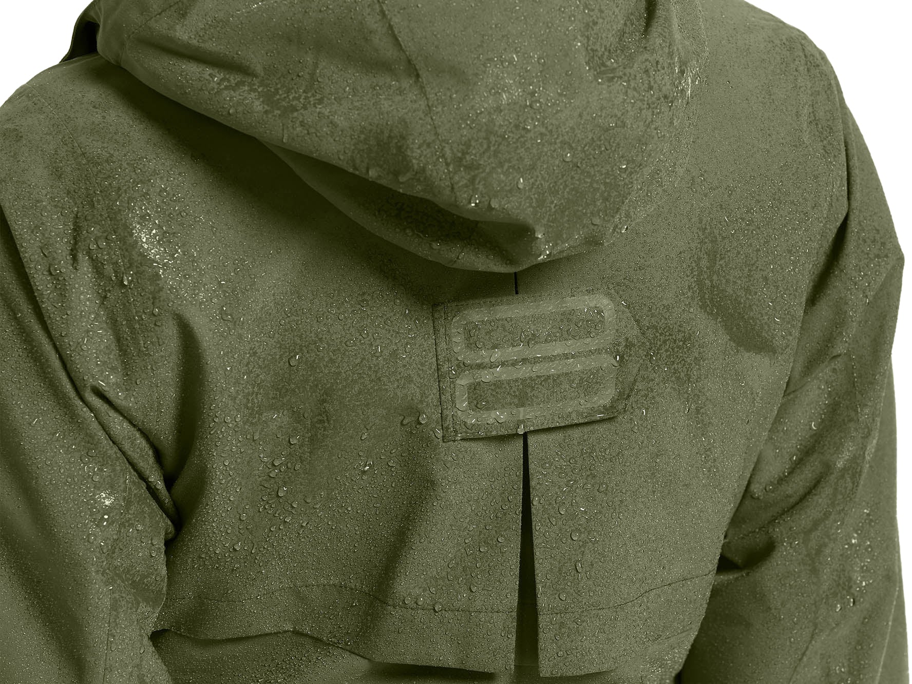 Basil Mosse parka de pluie femme olive