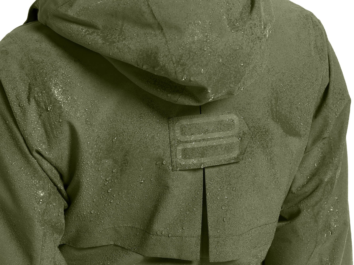 Basil Mosse parka de pluie femme olive