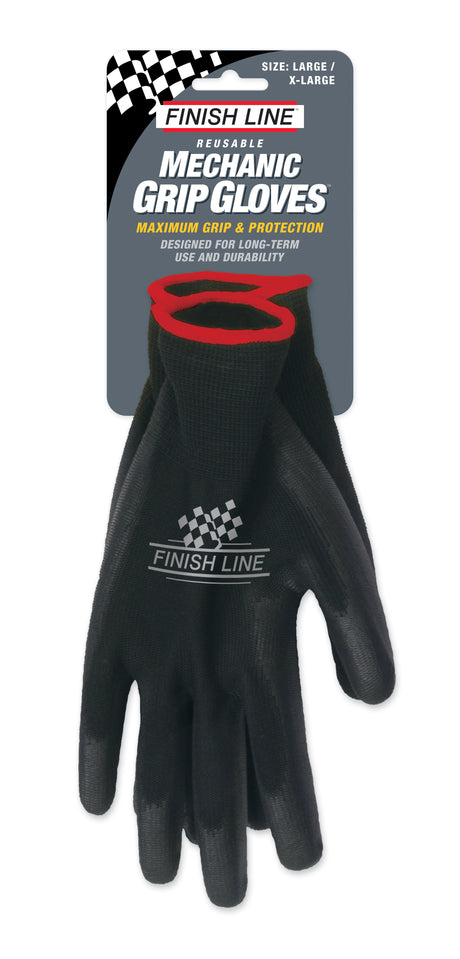 Gants de mécanicien Finish Line noir L/XL