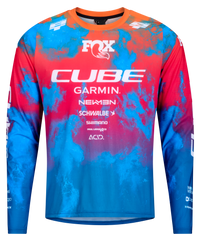 Cube maillot VTT X Actionteam manches longues blue´n´pink´n´orange