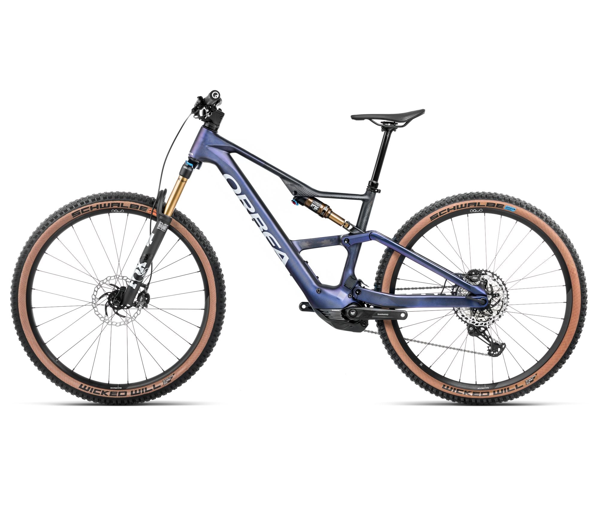Orbea RISE SL M10 630W Tanzanite Carbon View - Carbone Brut
