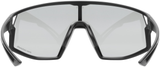 uvex Skyryse V lunettes de vélo Noir Mat / Lightmirror Argent