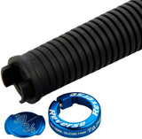 Poignées Reverse Taper Ø30mm noir/bleu