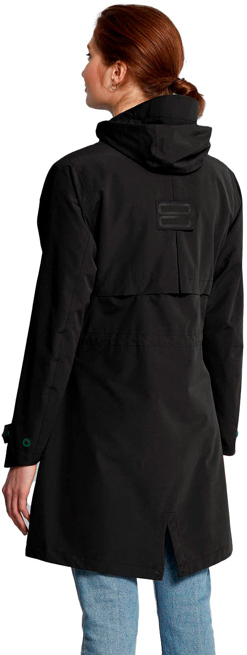 Basil Mosse parka de pluie femme noir