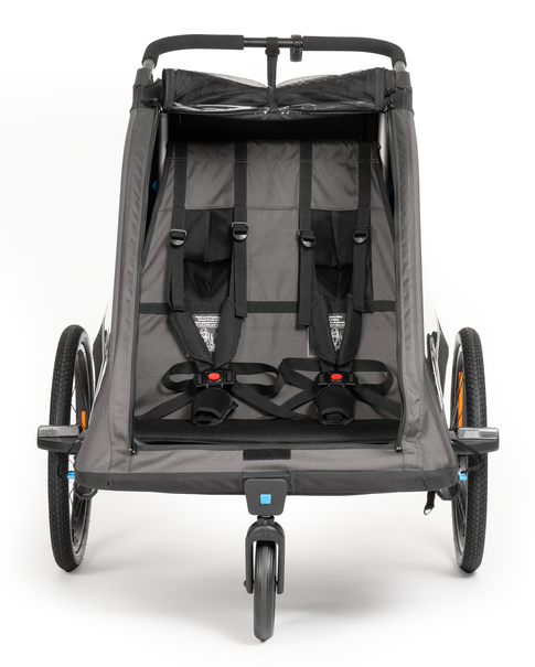 Cube remorque enfant Double PURE noir, gris