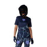Fox W Ranger SS Maillot Img Print Bleu Arctique