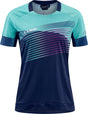CUBE TEAMLINE WS Maillot col rond manches courtes blue´n´mint